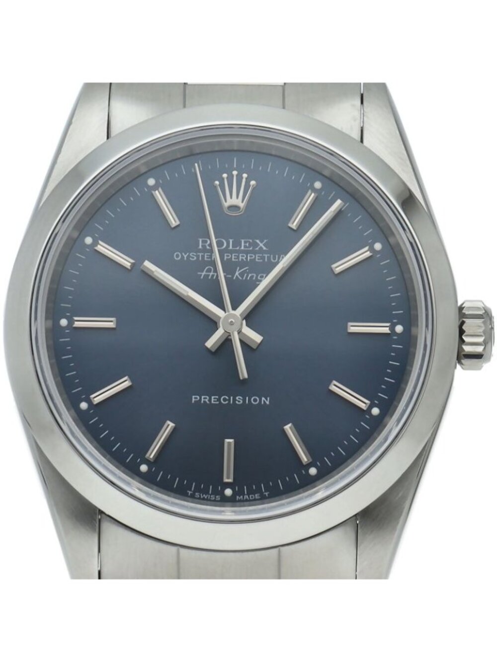 Rolex Air King SS Watch Blue